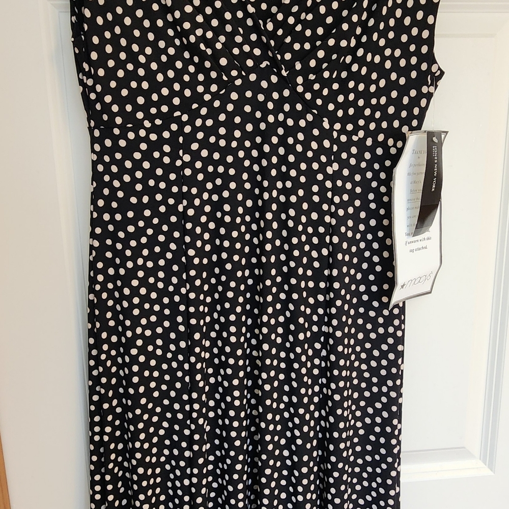 NWT Jones New York polka dot dress